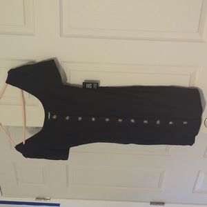 Express Black button down dress